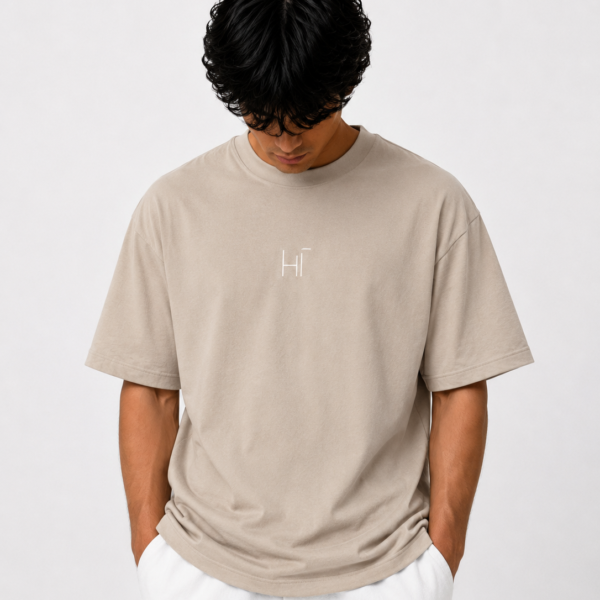 Beige oversize t-shirt